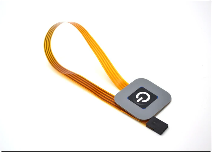 Smukły, jednoprzyciskowy przełącznik membranowy